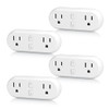 HBN SMART PLUG 15A WIFI&BLUETOOTH OUTLET EXTENDER DUAL SOCKET U153T-4P - WHITE