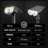 ALOFTSUN SOLAR MOTION SENSOR OUTDOOR LIGHTS WATERPROOF CMS30-2P-BLK - BLACK