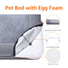 AMAZON BASICS FOAM LIVING ROOM COUCH DOG BED REMOVABLE COVER GRAY 44 X 35 New