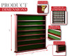 CLUBHOUSE COLLECTION MAHOGANY GOLF BALL DISPLAY CABINET DISPLAYS UP TO 49 BALLS