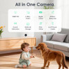 YOTON INDOOR SECURITY CAMERA 2.4GHZ 2PCS BABY MONITOR PET CAMERA - WHITE