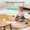 YOTON INDOOR SECURITY CAMERA 2.4GHZ 2PCS BABY MONITOR PET CAMERA - WHITE