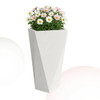LEISUREMOD ALOE FIBERSTONE AND MGO CLAY PLANTER - WHITE
