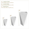 LEISUREMOD ALOE FIBERSTONE AND MGO CLAY PLANTER - WHITE