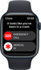 For Parts: APPLE WATCH SERIES 8 GPS CELLULAR 45MM ALUMINUM MIDNIGHT CRACKED SCREEN