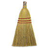 80161 GENUINE JOE WHISK BROOM, METAL HANG RING, NATURAL, 12 COUNT - NATURAL