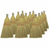 80161 GENUINE JOE WHISK BROOM, METAL HANG RING, NATURAL, 12 COUNT - NATURAL