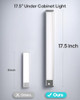 GOODEA 17.5" UNDER CABINET LIGHTING 4500MAH RECHARGEABLE LIGHT, 4 PACK - SILVER