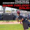 GOSPORTS 7 FT X 7 FT BASEBALL & SOFTBALL NETS, HITTING, PITCHING, 7X7, BLACK