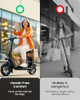GYROOR C1S ELECTRIC SCOOTER WITH SEAT 550W MOTOR PET BASKET 19 MPH - BLACK