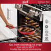 NINJA FOODI NEVERSTICK VIVID OVEN SAFE 8 PIECE POTS AND PANS COOKWARE SET - RED