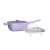 So Yummy by bella 3 Piece Square Pan Set, Aluminum Cookware - Lavender