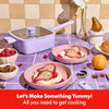 So Yummy by bella 3 Piece Square Pan Set, Aluminum Cookware - Lavender