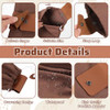XLIUAX FORAGING BAG WAXED CANVAS POUCH FORAGING POUCH STORAGING - BROWN