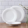 Everyday White by Fitz and Floyd Nevaeh White Bone China Classic Beaded 24 Piece