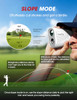 BirdiePulse Rangefinder Slope Magnet 1300 Yards Range Finder - White