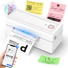 HOOROLA BLUETOOTH THERMAL LABEL PRINTER 4X6 SHIPPING LABEL PRINTER - WHITE