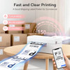 HOOROLA BLUETOOTH THERMAL LABEL PRINTER 4X6 SHIPPING LABEL PRINTER - WHITE
