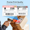 HOOROLA BLUETOOTH THERMAL LABEL PRINTER 4X6 SHIPPING LABEL PRINTER - WHITE