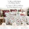 Southshore Fine Living, Inc. Christmas Quilt, King Size, 7-Pc
