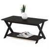 FURINNO 35.4" FURINNO Modern Simplistic Coffee Table - Espresso