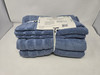 BIBB HOME 6-PIECE ZERO TWIST COTTON TOWEL SET - SKY BLUE New
