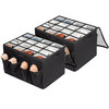 STORAGEIDEAS Organizers (shoes) Fabric, Storage Box Container, 2 Pack - Black