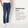 AMAZON ESSENTIALS MEN'S HEAVY WEIGHT LOW STRETCH DENIM DARK WASH SIZE 34X34 New