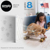 SIMPLY 20"X21"X1" AIR FILTER, MERV 8, 6 PACK SF20X21X1-6PKM08 - WHITE New