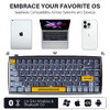 DURGOD K710 WIRELESS MECHANICAL KEYBOARD DARK BLUE