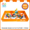 JELLY BLOX CONSTRUCTION SITE SET INCLUDES 75 PIECES TODDLER PRESCHOOL MULTI