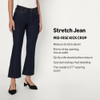 AMAZON ESSENTIALS WOMEN'S STRETCH MID-RISE FASHION KICK CROP JEANS WOMEN 2 RINSE