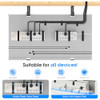 KIGJU UNDER DESK CABLE MANAGEMENT TRAY 30" CORD ORGANIZER LXQ-03 - GREY