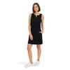 SPYDER WOMEN'S CREPE TEXTURED STRETCH RIPSTOP SLEEVELESS DRESS - SIZE M - BLACK New