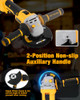 MAXCULAR ANGLE GRINDER CORDLESS 20V BATTERY, 9600 RPM BRUSHLESS MOTOR - YELLOW