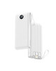 VRURC PORTABLE CHARGER 20000MAH BUILT-IN CABLES FAST CHARGING - WHITE