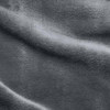 ELEGANT COMFORT LUXURY VELVETY SOFTNESS FUZZY PLUSH MICRO-VELOUR BLANKET GRAY New