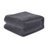 ELEGANT COMFORT LUXURY VELVETY SOFTNESS FUZZY PLUSH MICRO-VELOUR BLANKET GRAY New
