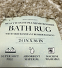 KONA COLLECTION HEAVYWEIGHT PLUSH MICROFIBER BATH RUG 24 IN X 36 IN - BEIGE