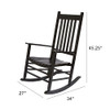 SHINE COMPANY VERMONT ROCKING CHAIR CLASSIC BLACK 4332BK-AC - BLACK