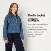 AMAZON ESSENTIALS WOMEN'S OVERSIZED DENIM JACKET SIZE WOMEN M MED BLUE VINTAGE New