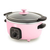 GREENLIFE 3.5QT SLOW COOKER, CERAMIC NONSTICK REMOVABLE INTERIOR BOWL - PINK