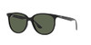 RAY-BAN RB4378 SQUARE SUNGLASSES FOR WOMEN FOR MEN - BLACK / DARK GREEN - 54