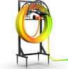 YACONA HEAVY DUTY GARDEN HOSE HOLDER WITH STORAGE BASKET - BLACK