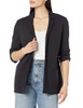 AMAZON ESSENTIALS WOMEN'S RELAXED-FIT SOFT PONTE BLAZER - LARGE - BLACK New