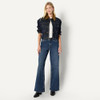 AMAZON ESSENTIALS WOMENS OVERSIZED CROPPED JACKET CONTRAST CORDUROY - SIZE S New