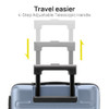 NINETYGO Carry On Luggage 22x14x9 Airline Approved, 20 Inch Luggage Blue/Andes New
