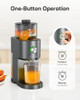 MARSAIL SLOW MASTICATING COLD PRESS JUICER MACHINES, HIGH JUICE YIELD - BLACK