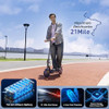 WAWSCOTE ELECTRIC SCOOTERS 500W MOTOR, 18/21 MAX MPH, 21 MILES RANGE - BLACK
