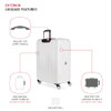 SWISSGEAR WANDERLUST PRO LIGHTWEIGHT EXPANDABLE SPINNER 3-PIECE SET 8092 - WHITE